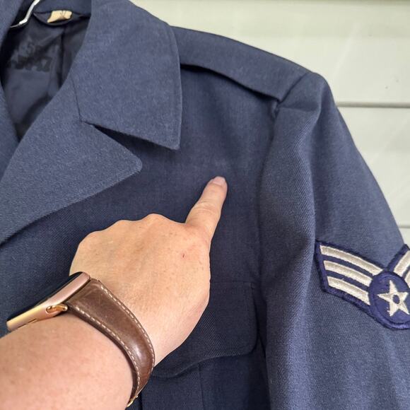 Vintage 1951 USAF Blue Ike Eisenhower UnifoJacket Size 37L 100% Wool Korean War - Picture 12 of 12